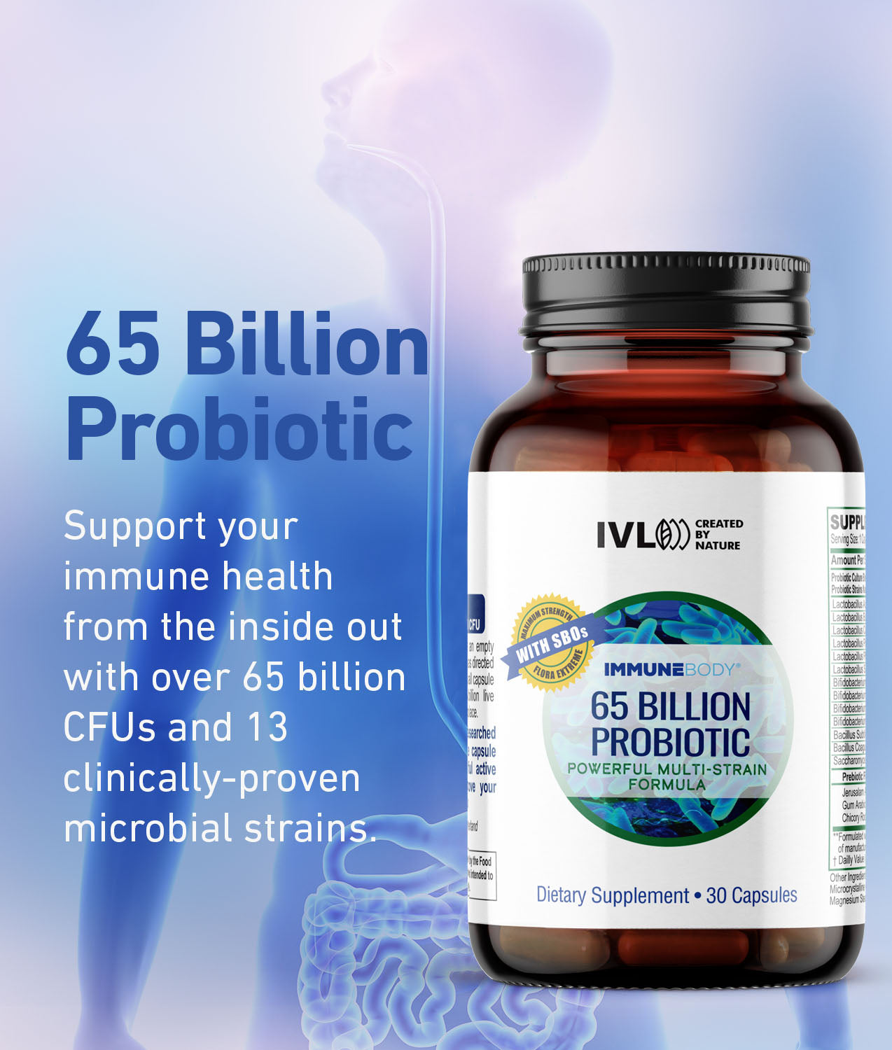 ImmuneBody 65 Billion Probiotic