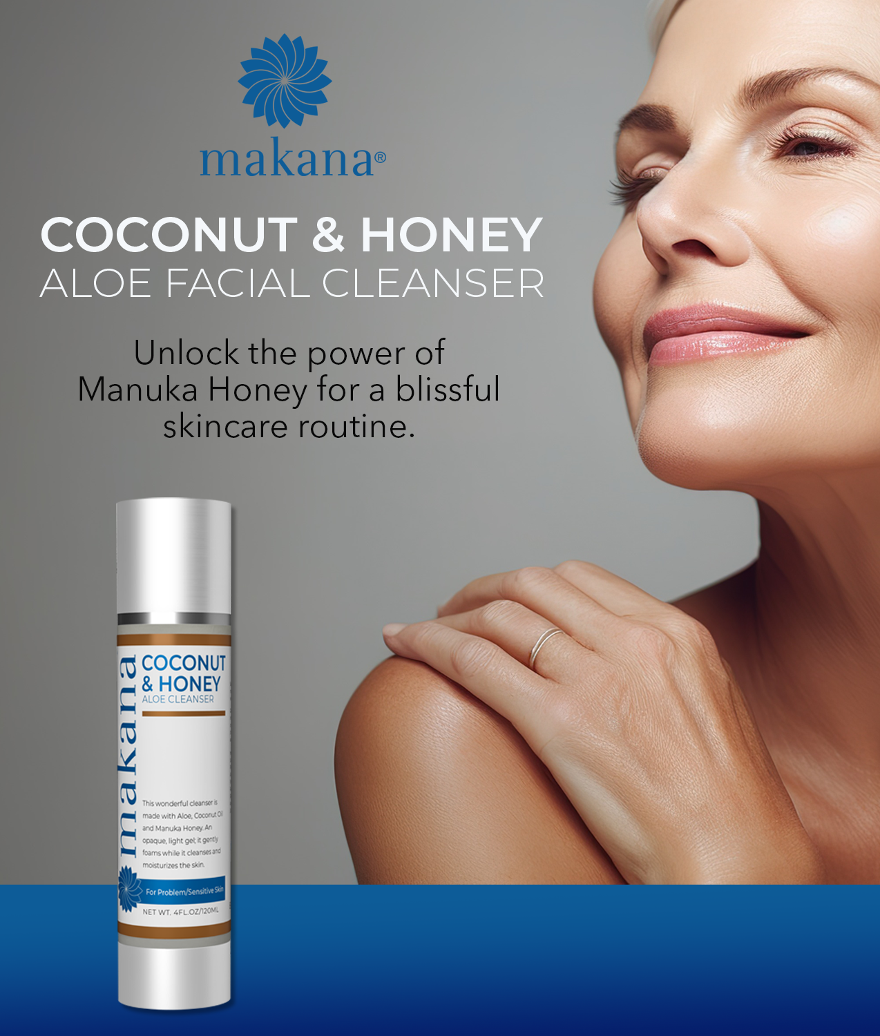 Makana Coconut and Honey Aloe Facial Cleanser