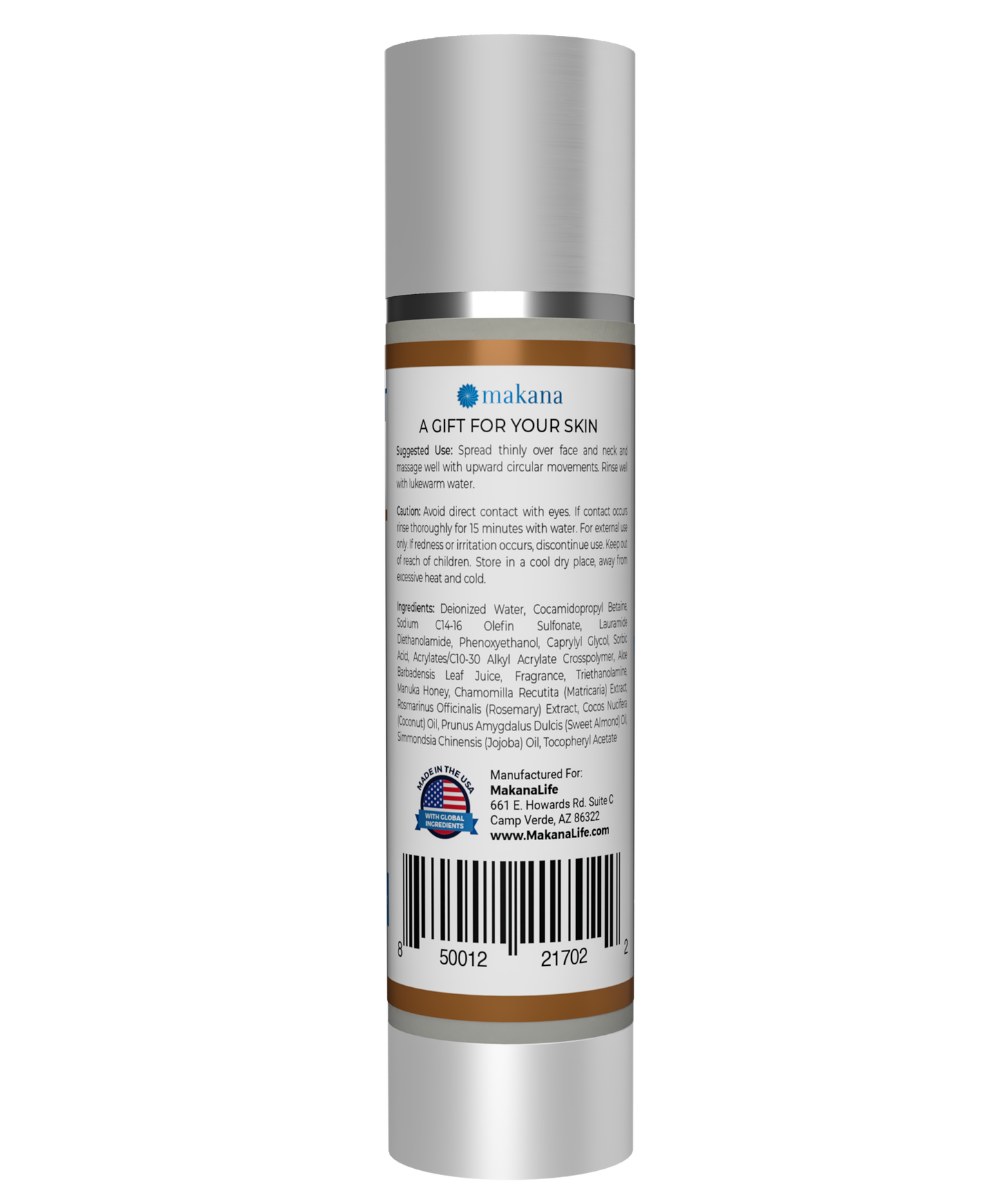 Makana Coconut and Honey Aloe Facial Cleanser